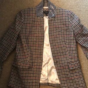 JCREW wool blazer w sparkle collar!